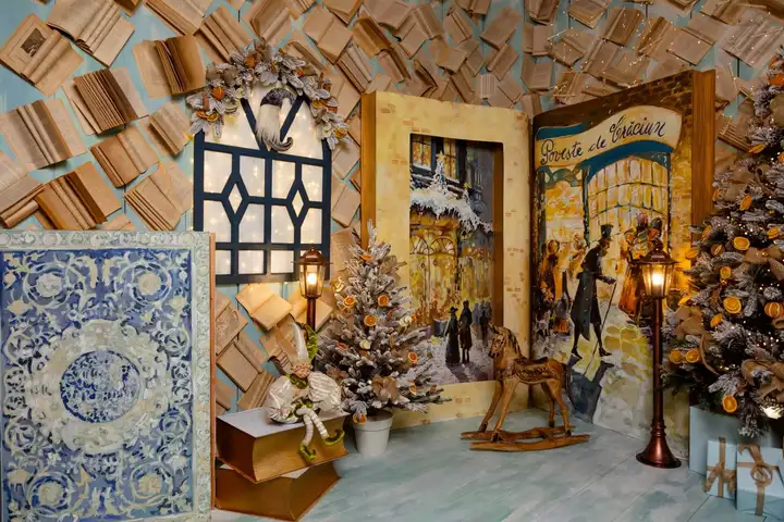 Decor de Crăciun din studioul Ștefan Chelmu, 2025